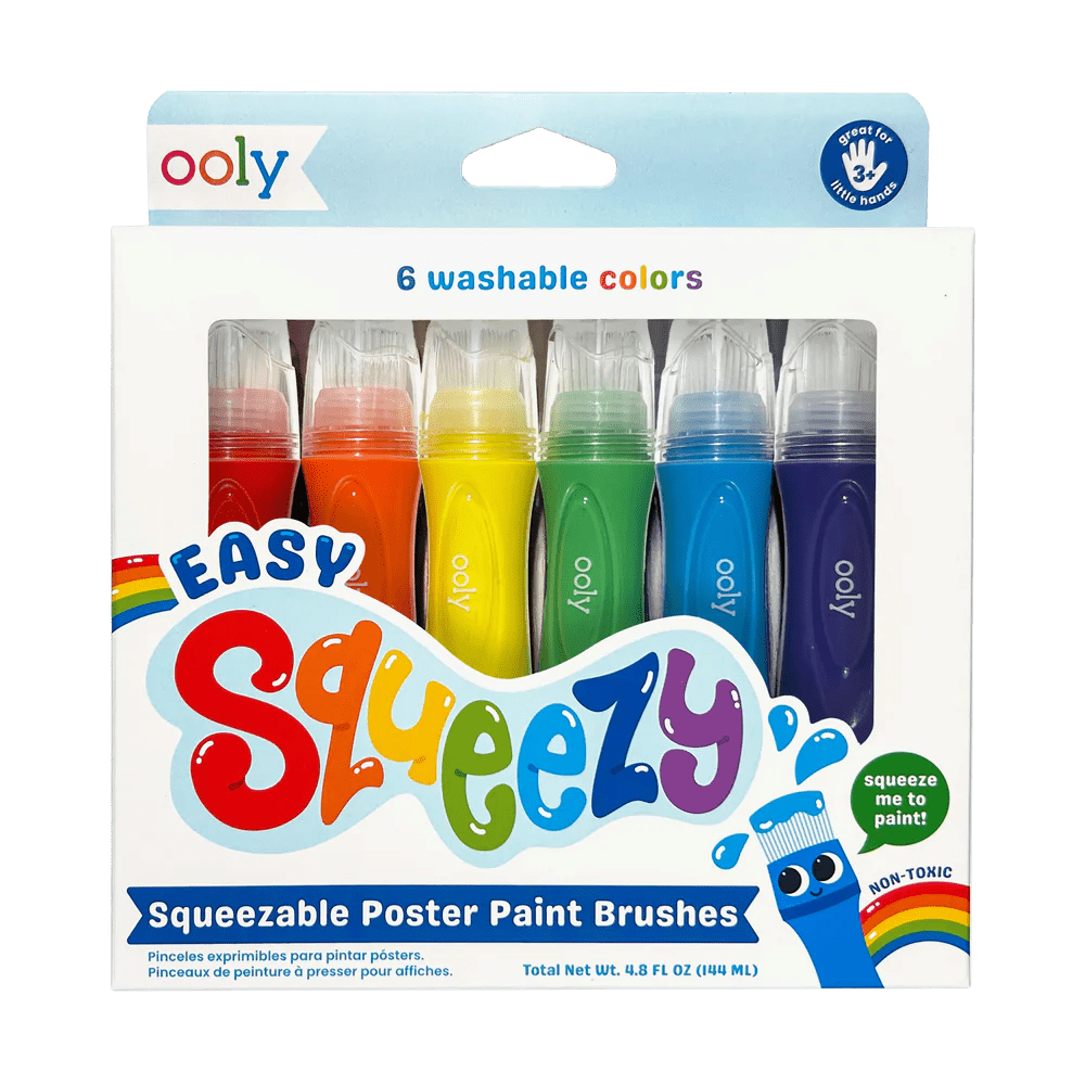 Pensule cu vopsea lichida Easy Squeezy - Set de 6 - Ooly - Publisol.ro