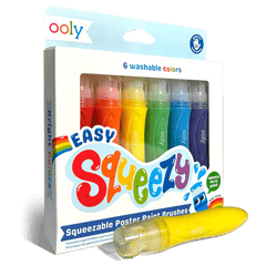 Pensule cu vopsea lichida Easy Squeezy - Set de 6 - Ooly - Publisol.ro