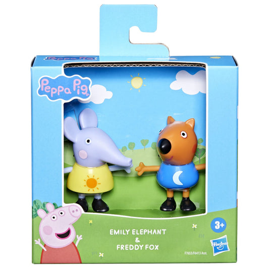 Peppa pig prieteni buni set 2 figurine elefantul emily si vulpita freddy - Publisol.ro