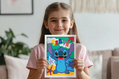 Picteaza si inrameaza Disney Stitch - Publisol.ro