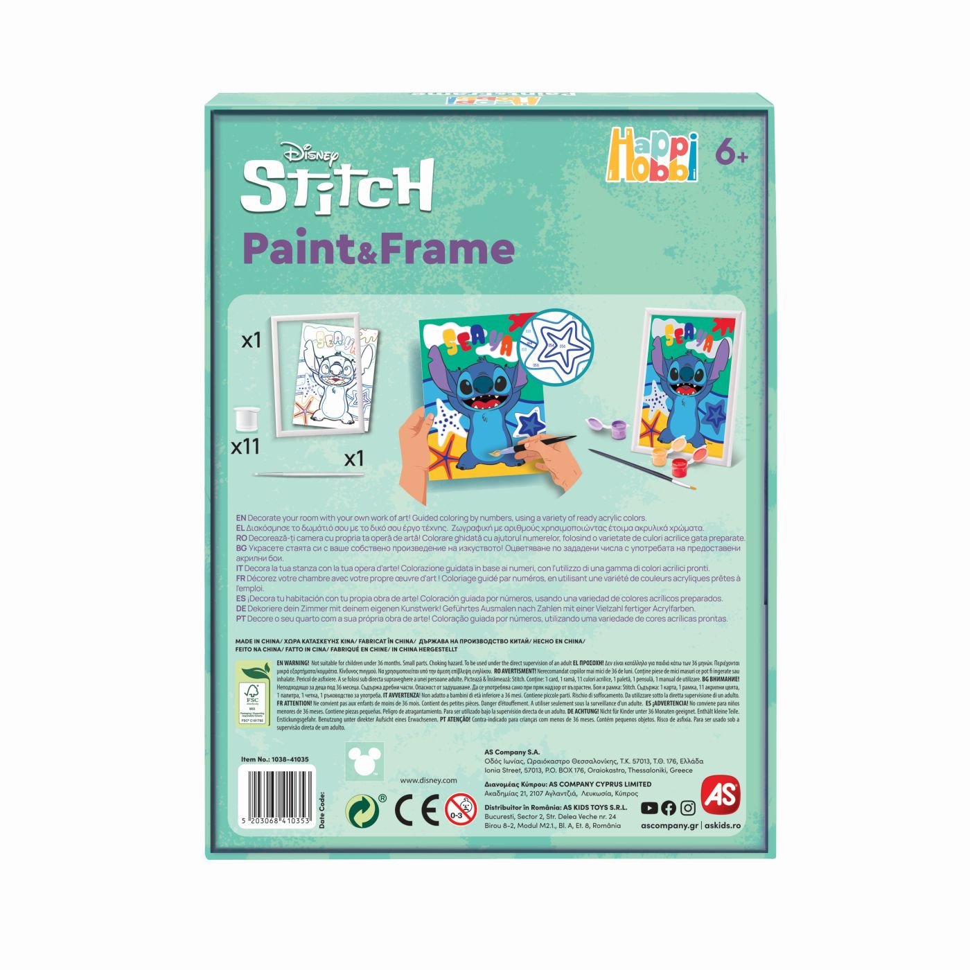 Picteaza si inrameaza Disney Stitch - Publisol.ro