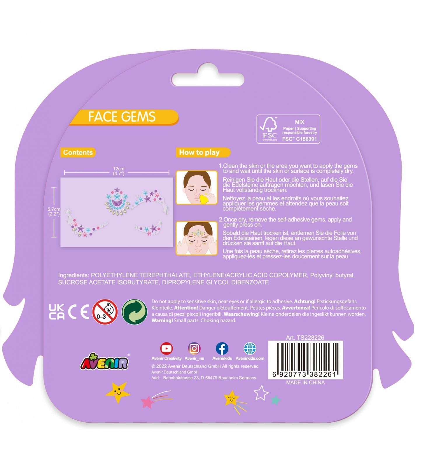 Pietre stralucitoare pentru fata - Stele - Avenir - Publisol.ro