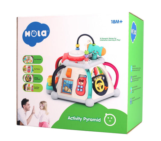 Piramida cu activitati cu sunete si lumini, Jucarii Bebe - Publisol.ro