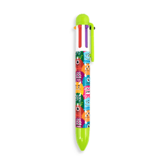 Pix multicolor cu 6 culori si mecanism retractabil Monstruleti - Ooly - Publisol.ro