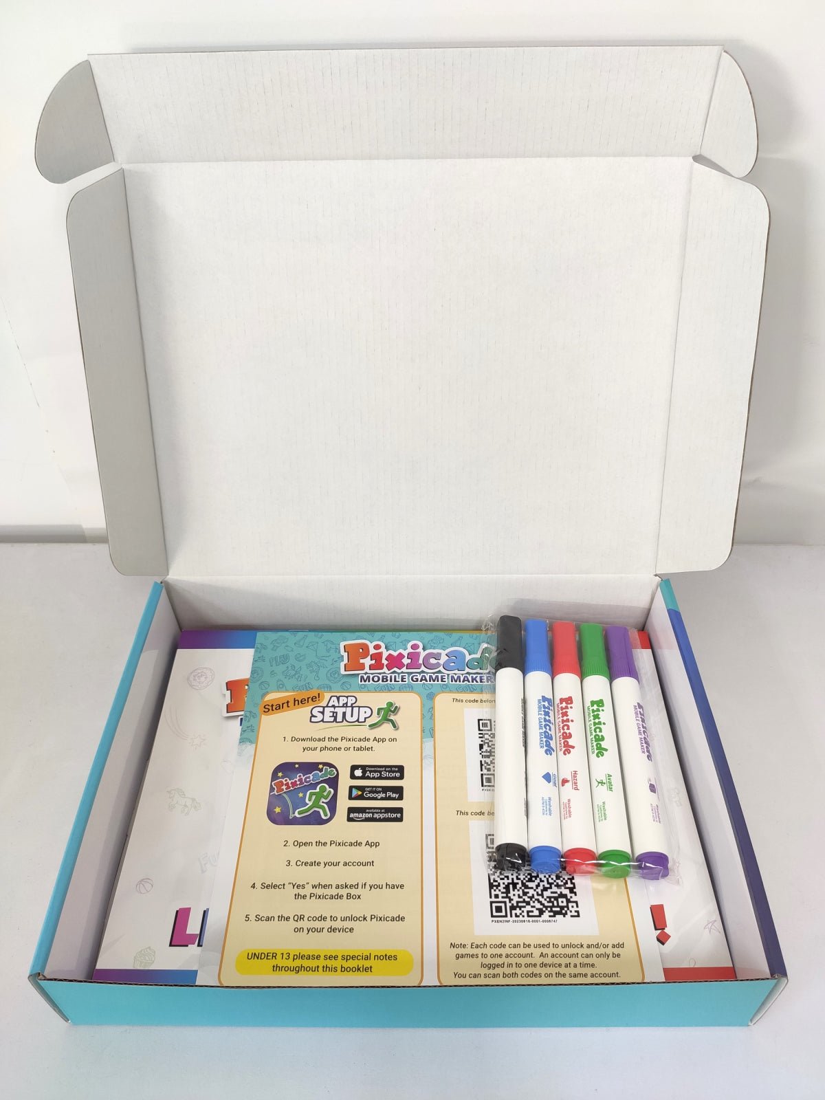 Pixicade - kit creativ multipremiat pentru a transforma desenele copiilor in jocuri video pentru mobil sau tableta, editie jocuri nelimitate - Pixicade - Publisol.ro