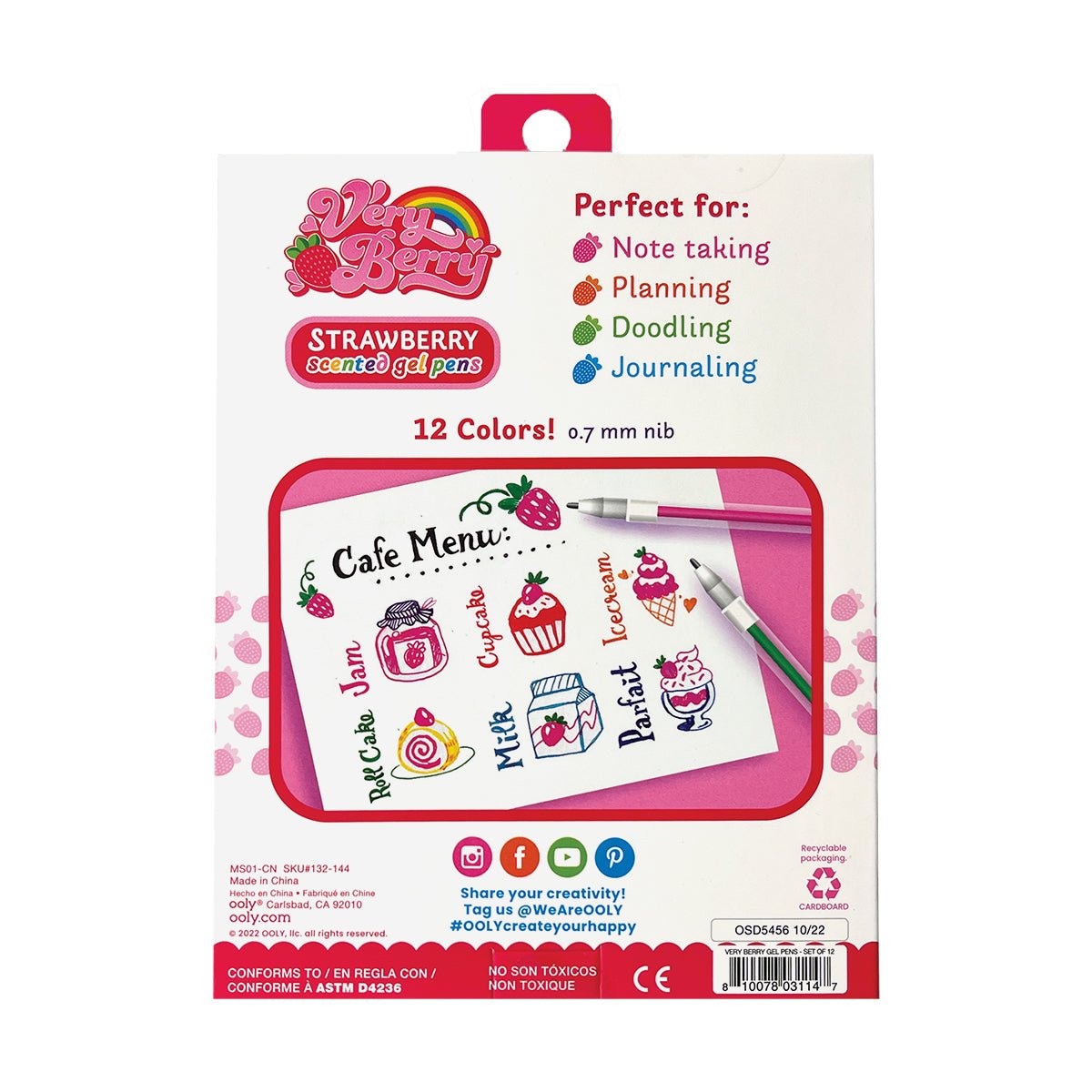 Pixuri cu gel parfumate Very Berry - Set de 12 - Ooly - Publisol.ro