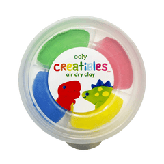 Plastilina cu uscare la aer - Dino, Creatibles, set DIY 4 culori - Ooly - Publisol.ro