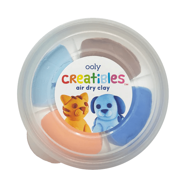 Plastilina cu uscare la aer - Pet, Creatibles, set DIY 4 culori - Ooly - Publisol.ro
