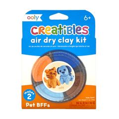 Plastilina cu uscare la aer - Pet, Creatibles, set DIY 4 culori - Ooly - Publisol.ro