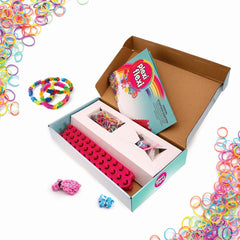 Plexi flexi gherghef pentru impletit cu 800 elastice din cauciuc si 15 accesorii - Publisol.ro