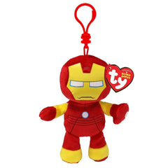Plus breloc TY 8.5 cm beanie babies Marvel Iron Man - Publisol.ro