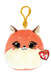 Plus breloc TY 8.5 cm squishy beanies roxie vulpita roz - Publisol.ro