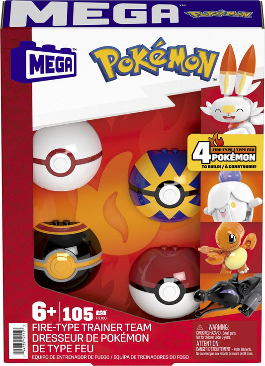 Pokemon mega set 4 bile echipa de foc, Mattel - Publisol.ro