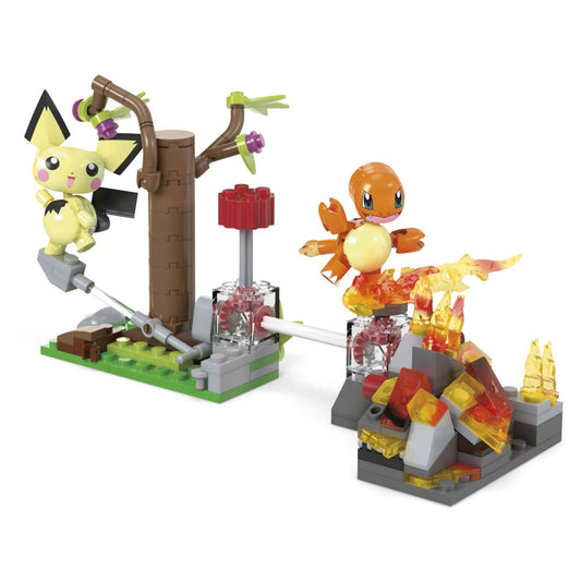 Pokemon mega set de constructie forajele forestiere ale lui pichu, Mattel - Publisol.ro