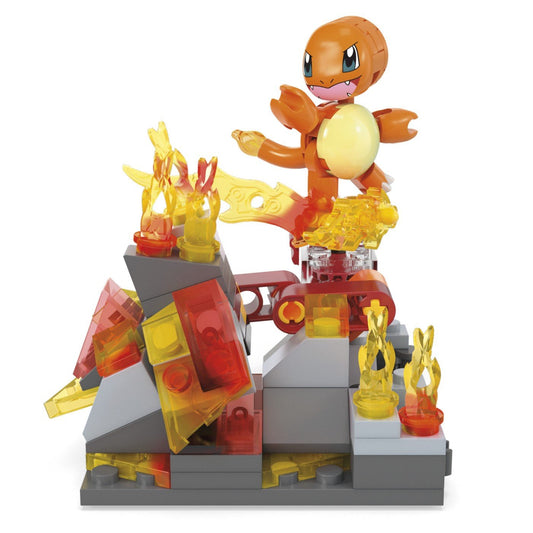Pokemon mega set de constructie roata de foc a lui charmander, Mattel - Publisol.ro
