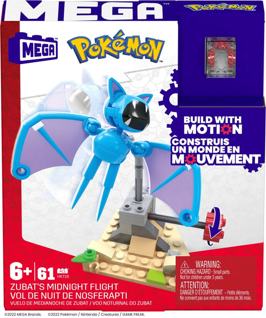 Pokemon mega set de constructie zborul de noapte al zubat, Mattel - Publisol.ro