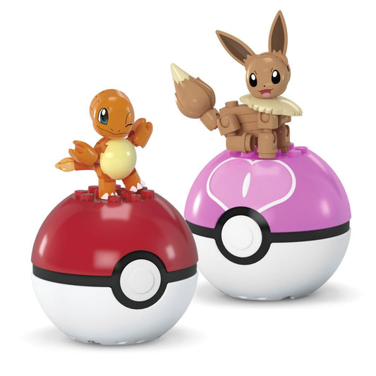 Pokemon mega set doua bile charmander si eevee 40 piese - Publisol.ro