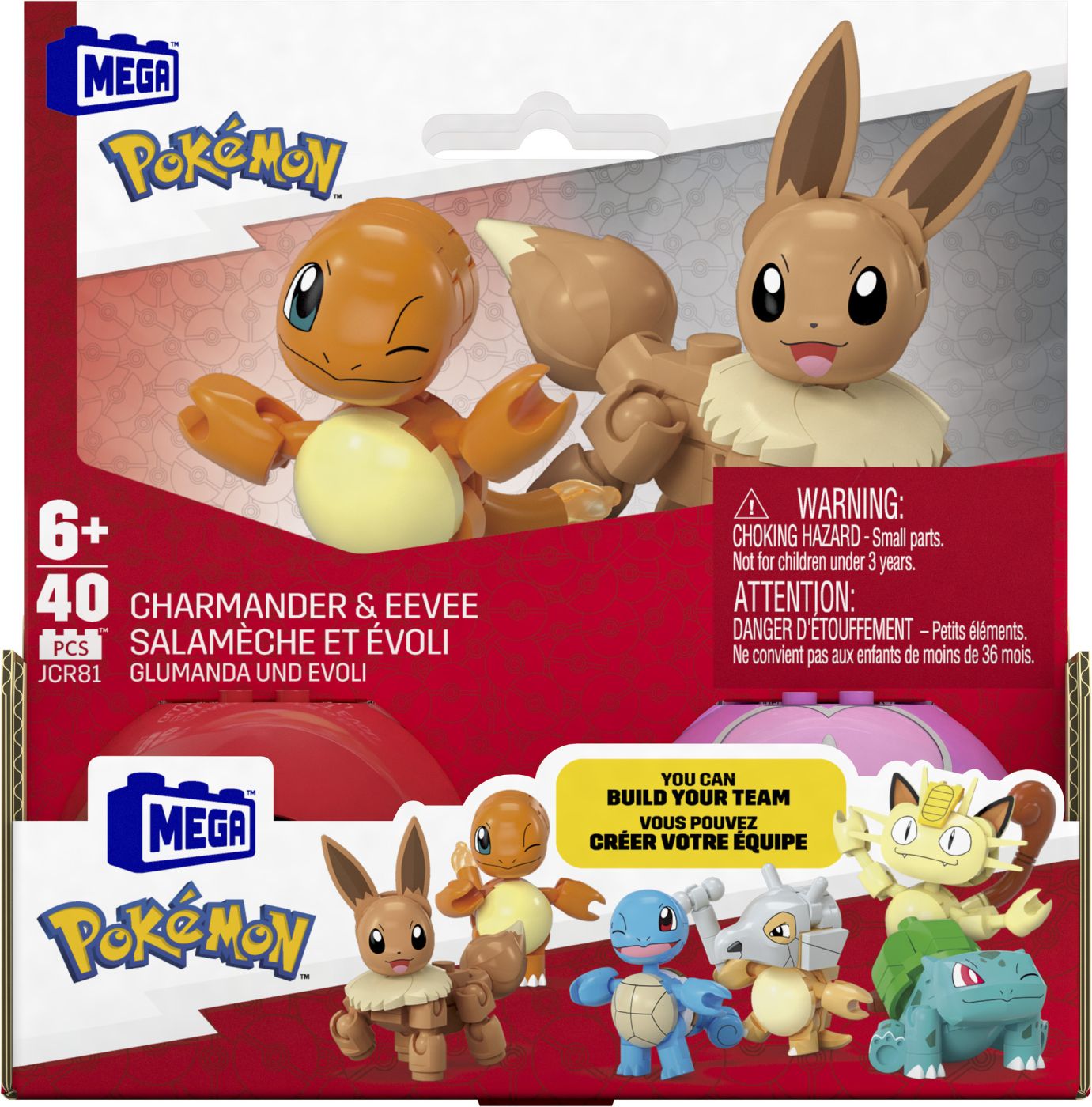 Pokemon mega set doua bile charmander si eevee 40 piese - Publisol.ro