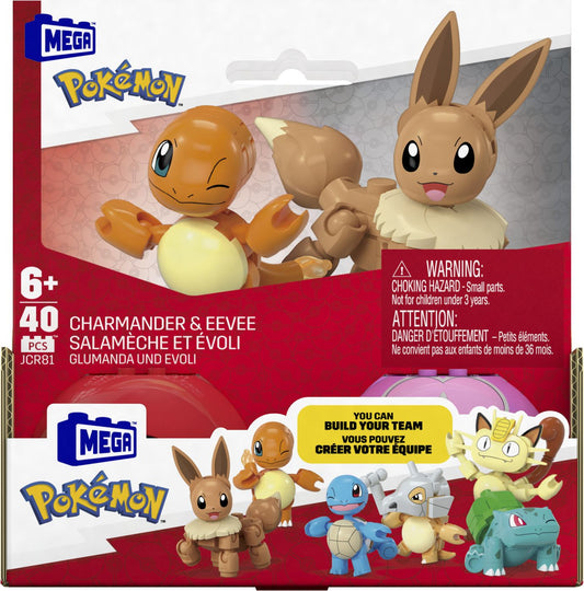 Pokemon mega set doua bile charmander si eevee 40 piese - Publisol.ro