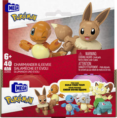 Pokemon mega set doua bile charmander si eevee 40 piese - Publisol.ro