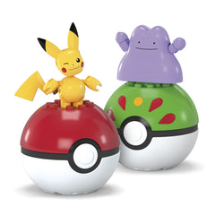 Pokemon mega set doua bile ditto si pikachu 42 piese - Publisol.ro