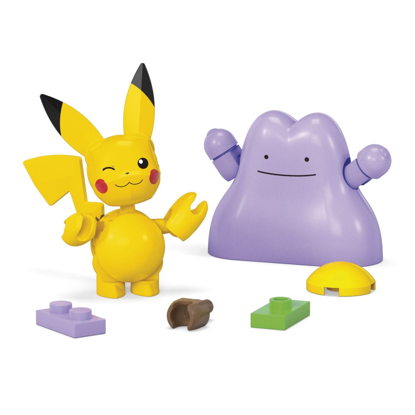 Pokemon mega set doua bile ditto si pikachu 42 piese - Publisol.ro