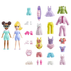Polly pocket set 2 papusi si accesorii 20 piese - Publisol.ro