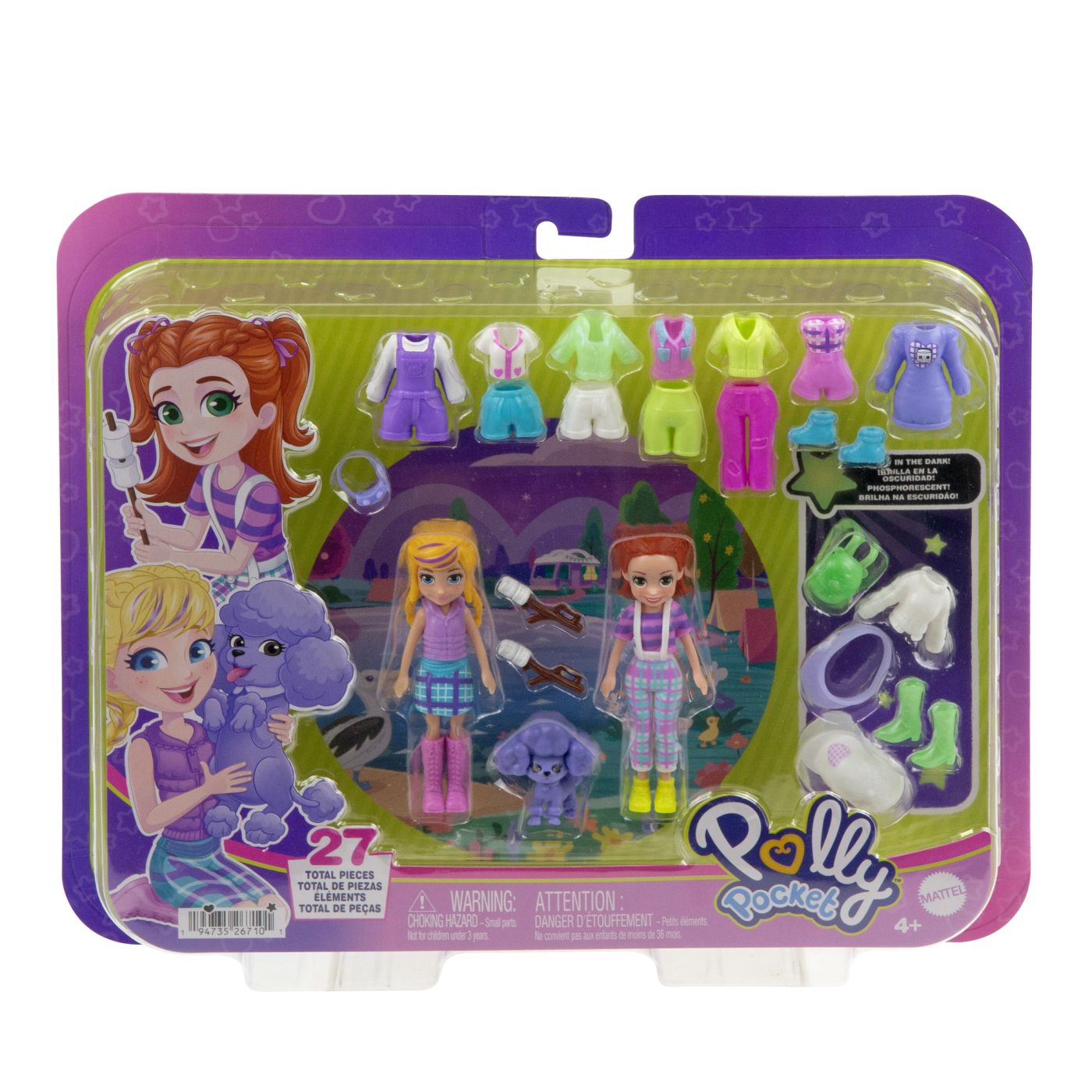 Polly pocket set 2 papusi si accesorii 27 piese - Publisol.ro