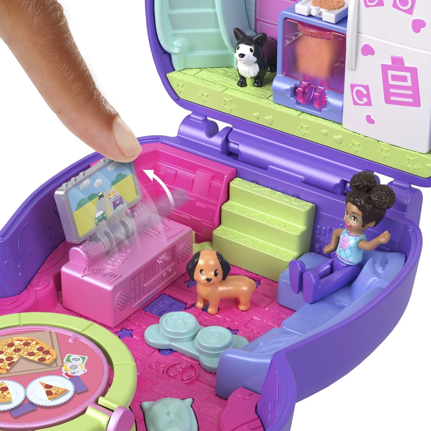 Polly pocket set gentuta animalut catelus in pijama cu accesorii - Publisol.ro