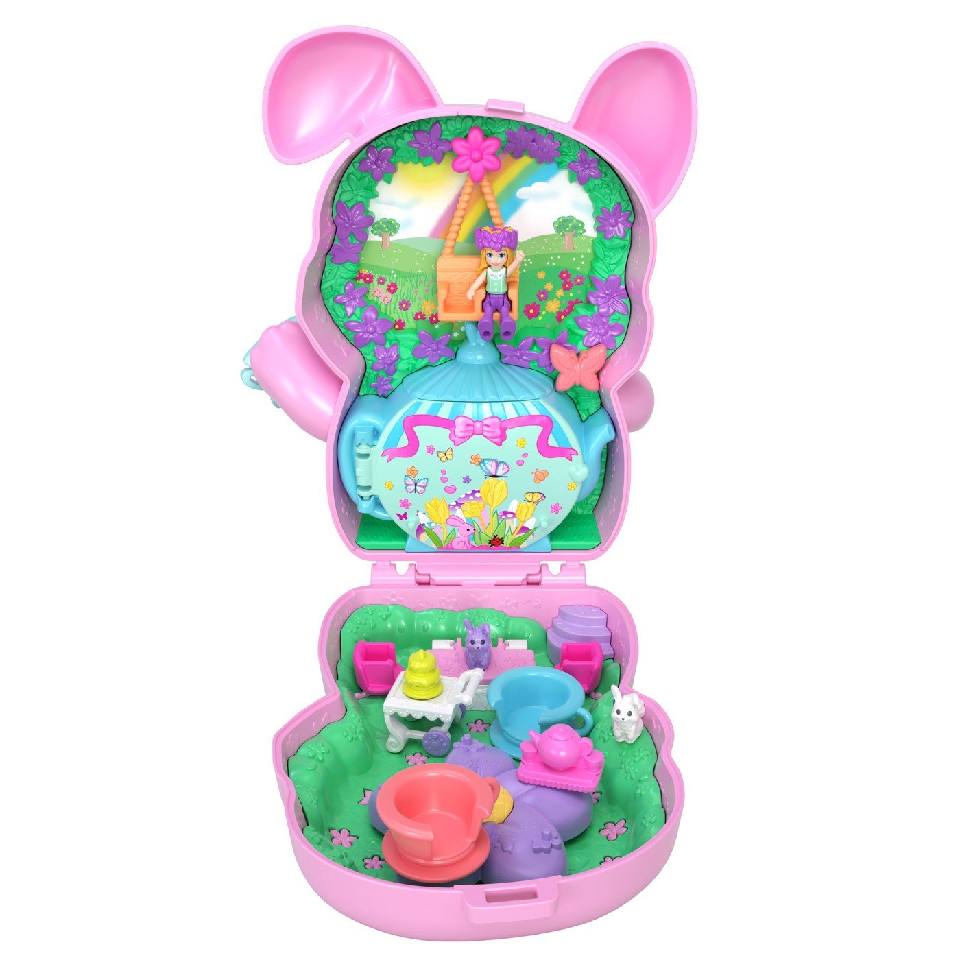 Polly pocket set gentuta animalut iepuras la petRCere cu accesorii - Publisol.ro
