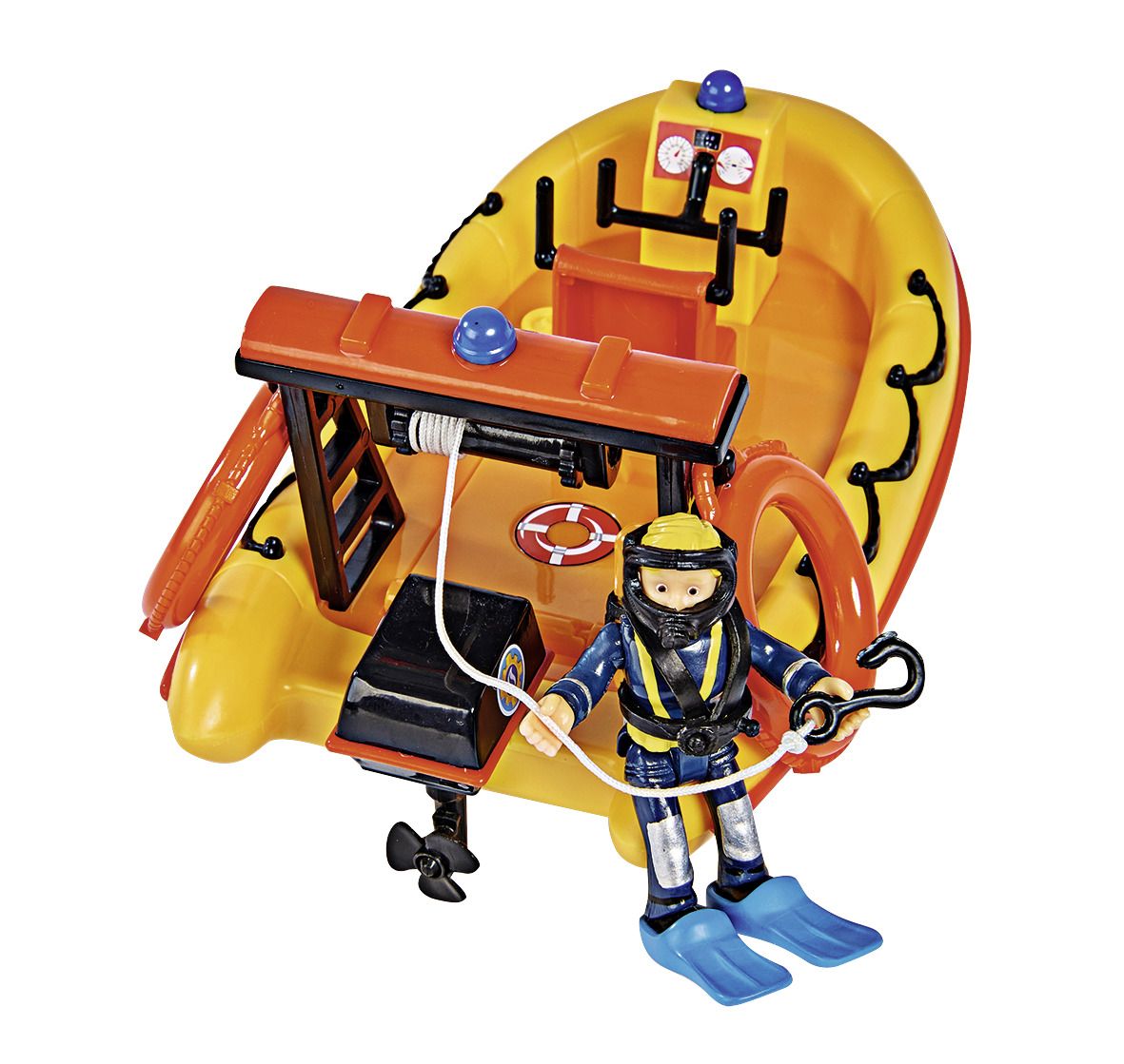 Pompierul Sam barca neptun cu figurina Penny si accesorii - Publisol.ro
