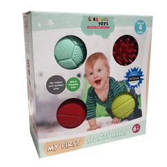 Primele mele mingi sportive - set de 4 - Gerardo Toys