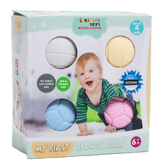 Primele mele mingi sportive - set de 4 - Gerardo Toys