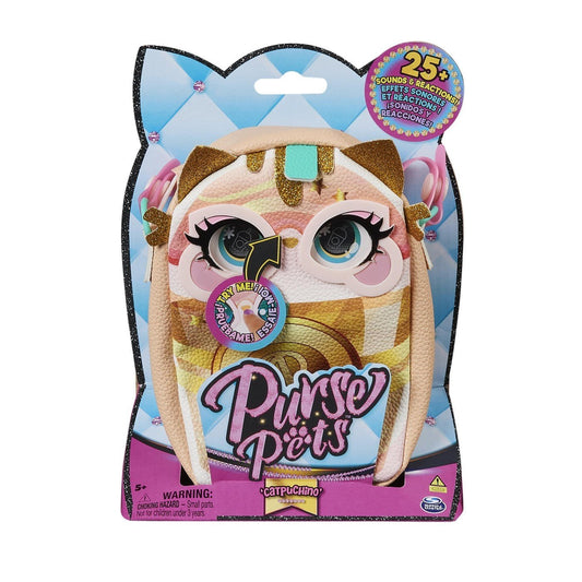 Purse pets bag trendy treats pisicuta catpuchino, Spin Master - Publisol.ro