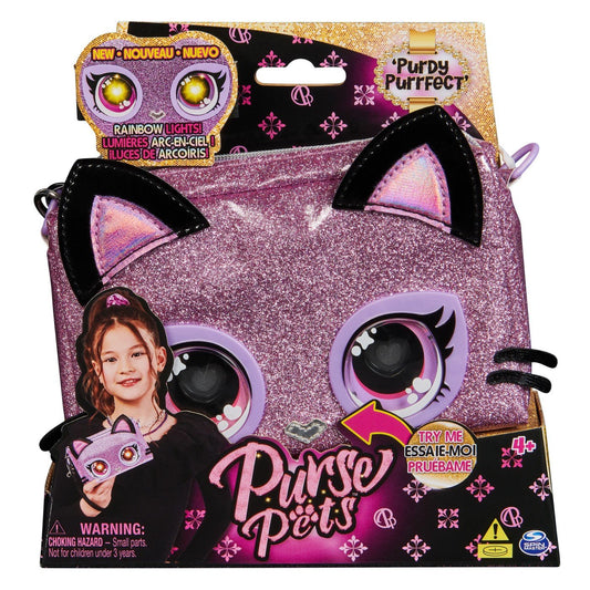Purse pets rainbow lights gentuta interactiva purdy purrfect, Spin Master - Publisol.ro