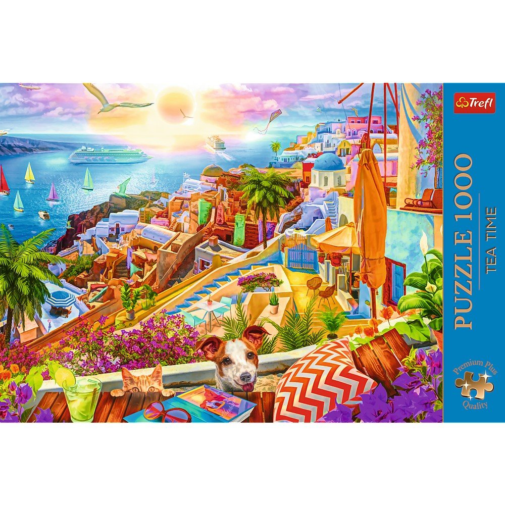 Puzzle 1000 premium plus tea time vizitand santorini - Publisol.ro