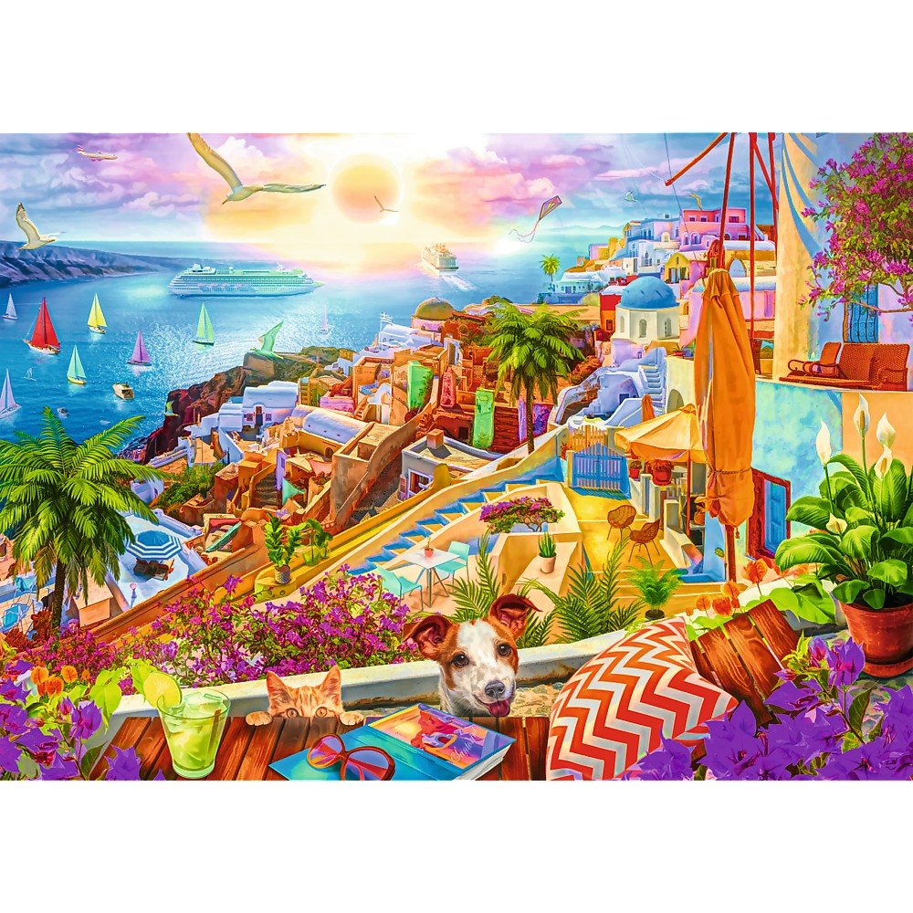 Puzzle 1000 premium plus tea time vizitand santorini - Publisol.ro