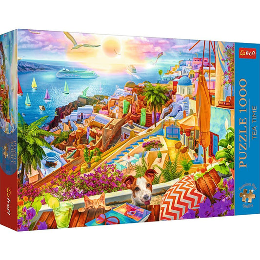 Puzzle 1000 premium plus tea time vizitand santorini - Publisol.ro