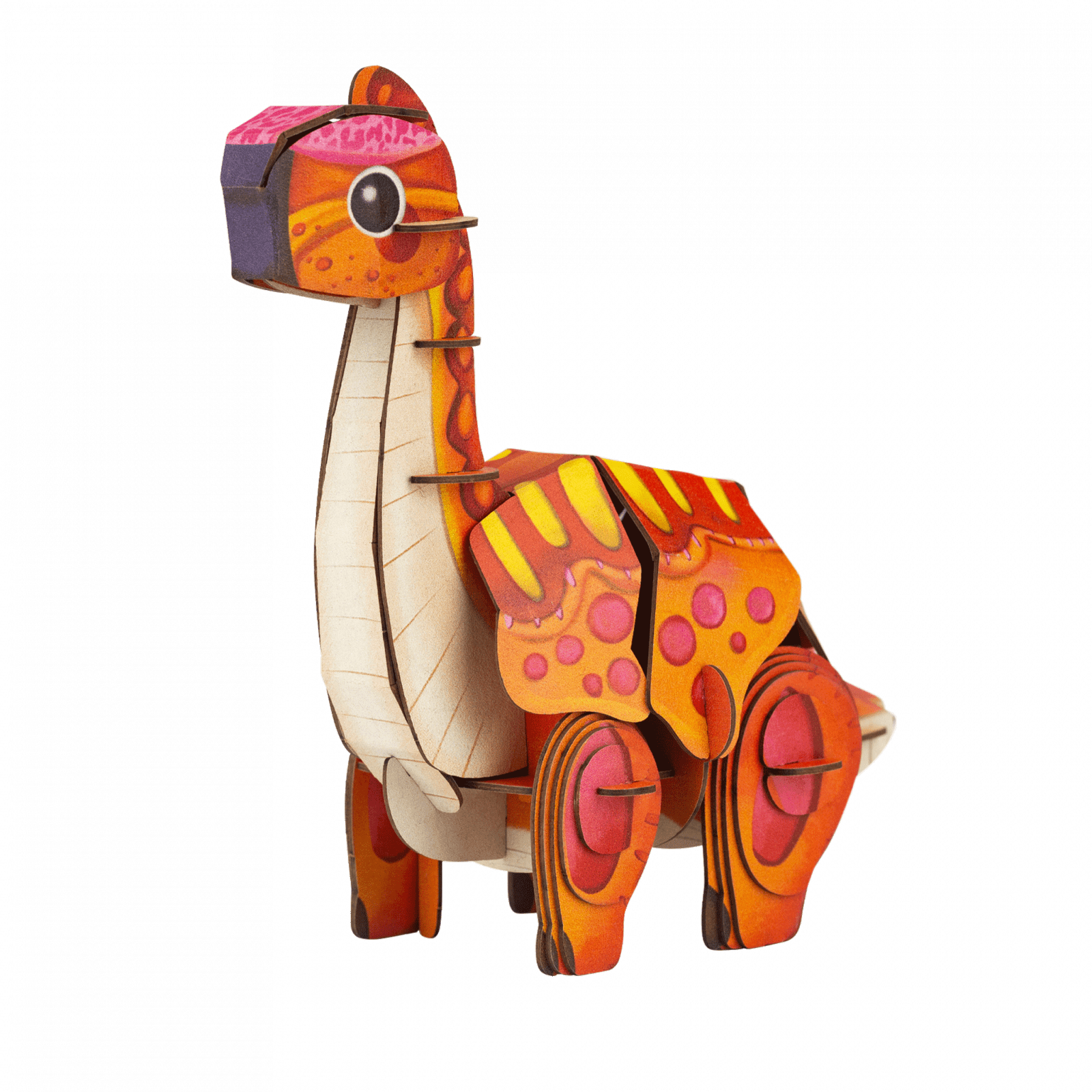 Puzzle 3D cu sunete - Brachiosaurus, Build n Sound - mierEdu - Publisol.ro