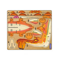 Puzzle 3D cu sunete - Brachiosaurus, Build n Sound - mierEdu - Publisol.ro