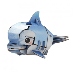 Puzzle 3D cu sunete - Delfin, Build n Sound - mierEdu - Publisol.ro