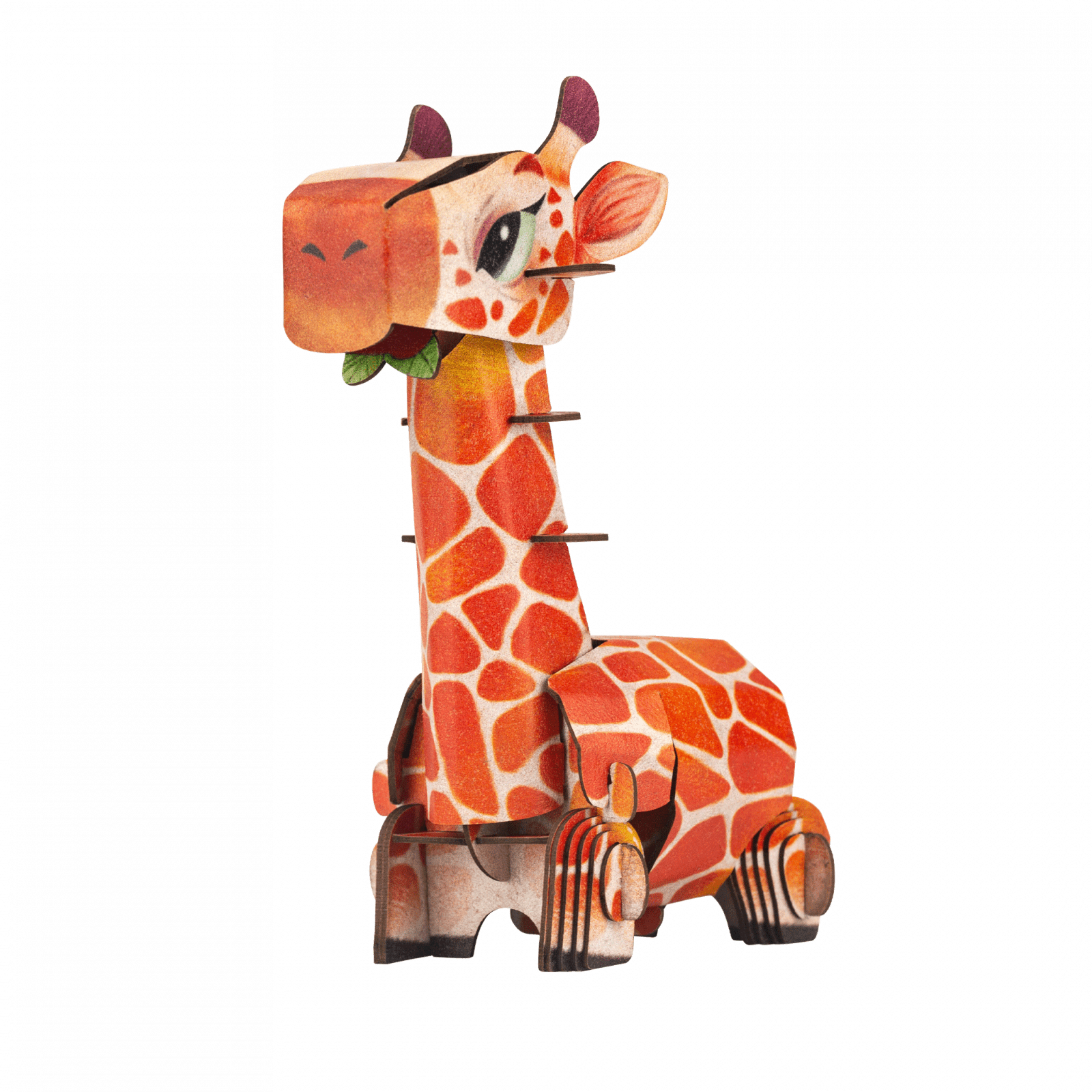 Puzzle 3D cu sunete - Girafa, Build n Sound - mierEdu - Publisol.ro