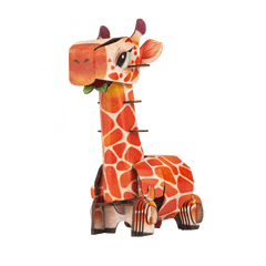 Puzzle 3D cu sunete - Girafa, Build n Sound - mierEdu - Publisol.ro