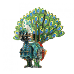 Puzzle 3D cu sunete - Paun, Build n Sound - mierEdu - Publisol.ro