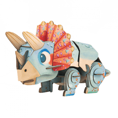 Puzzle 3D cu sunete - Triceratops, Build n Sound - mierEdu - Publisol.ro
