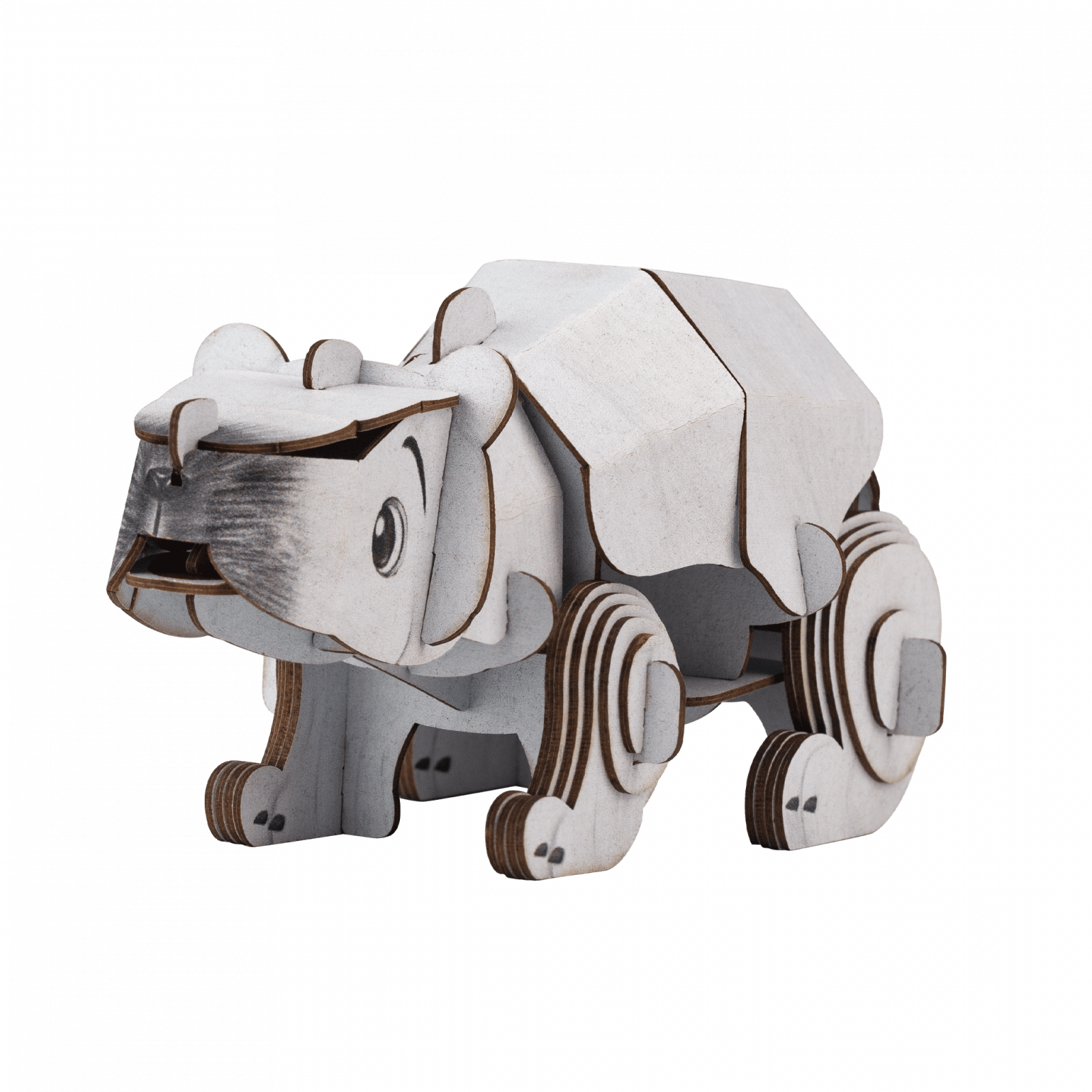 Puzzle 3D cu sunete - Urs polar, Build n Sound - mierEdu - Publisol.ro