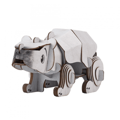 Puzzle 3D cu sunete - Urs polar, Build n Sound - mierEdu - Publisol.ro