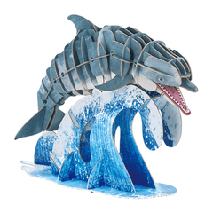 Puzzle 3D ECO - Delfin cu bot gros (deluxe) - mierEdu - Publisol.ro