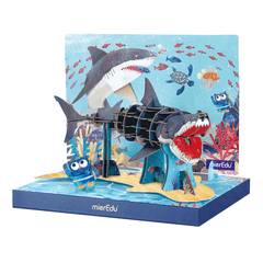 Puzzle 3D ECO - Marele Rechin Alb (deluxe) - mierEdu - Publisol.ro