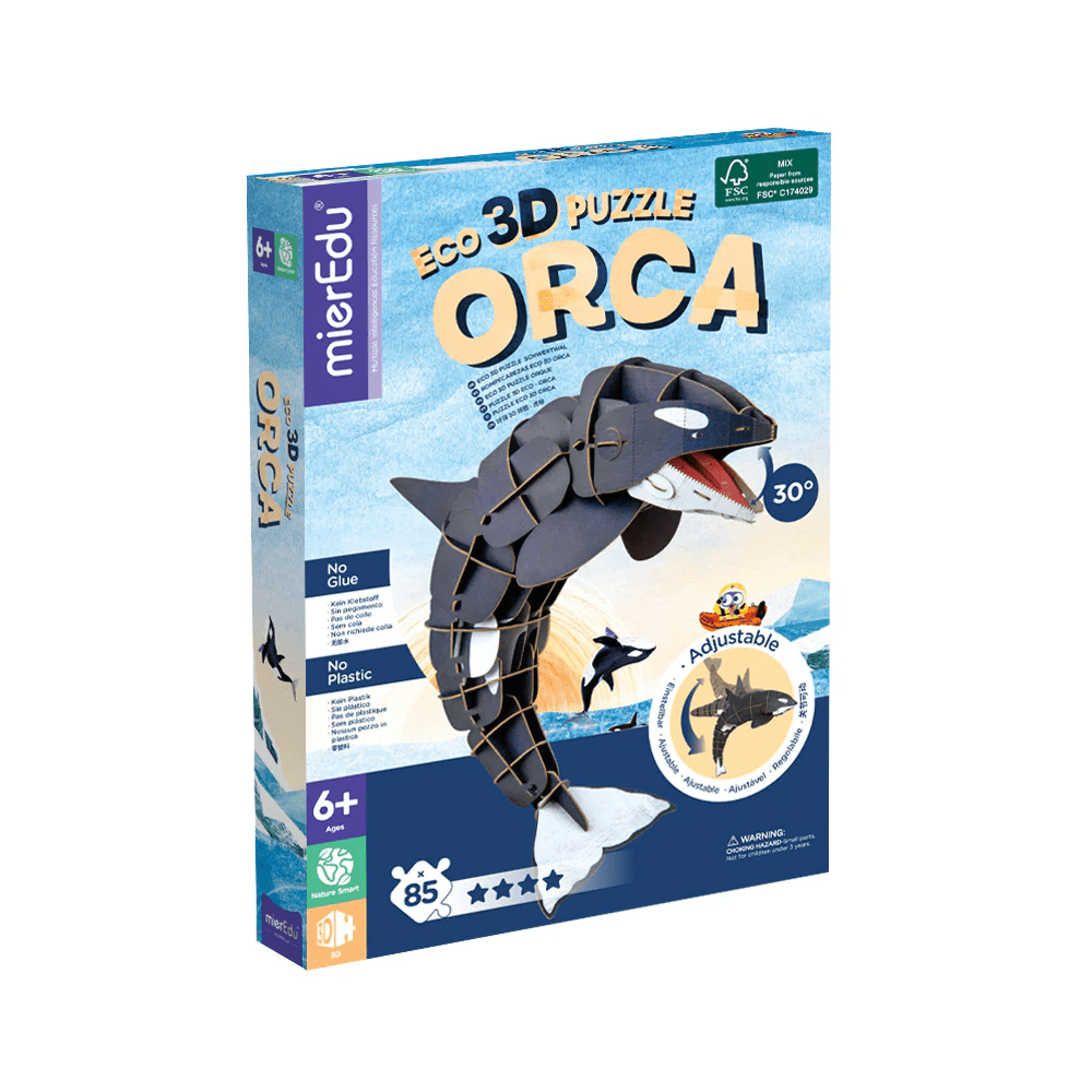 Puzzle 3D ECO - Orca (deluxe) - mierEdu - Publisol.ro